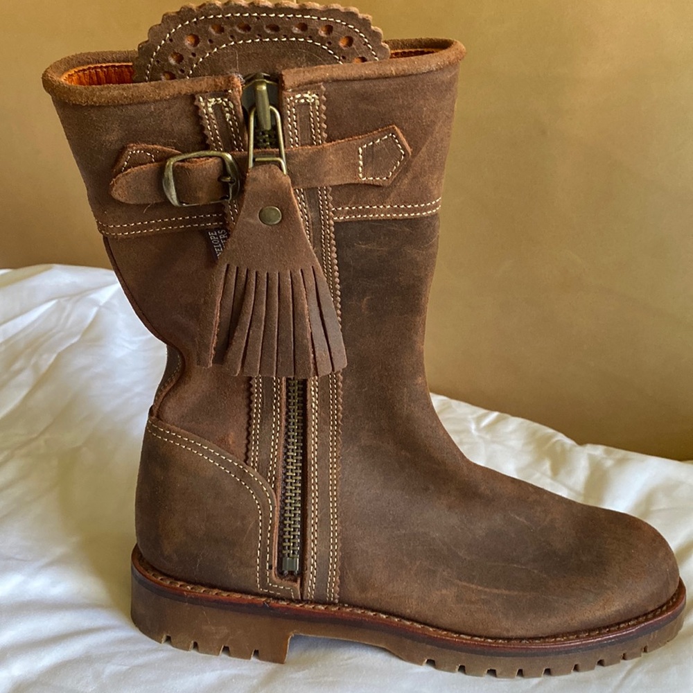 Penelope Chilvers Brown Combat Boots
